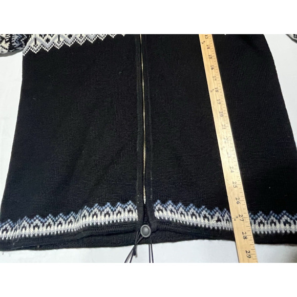 Nordstrikk Nordic Fair Isle Full Zip Wool Cardigan Sweater Mens M Lined Blue - Picture 12 of 16